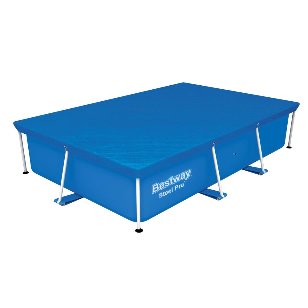 Bestway Pool Cover 264x174cm Rectangle Swimming Pool PE Shelter Fits 259x170cm Pools