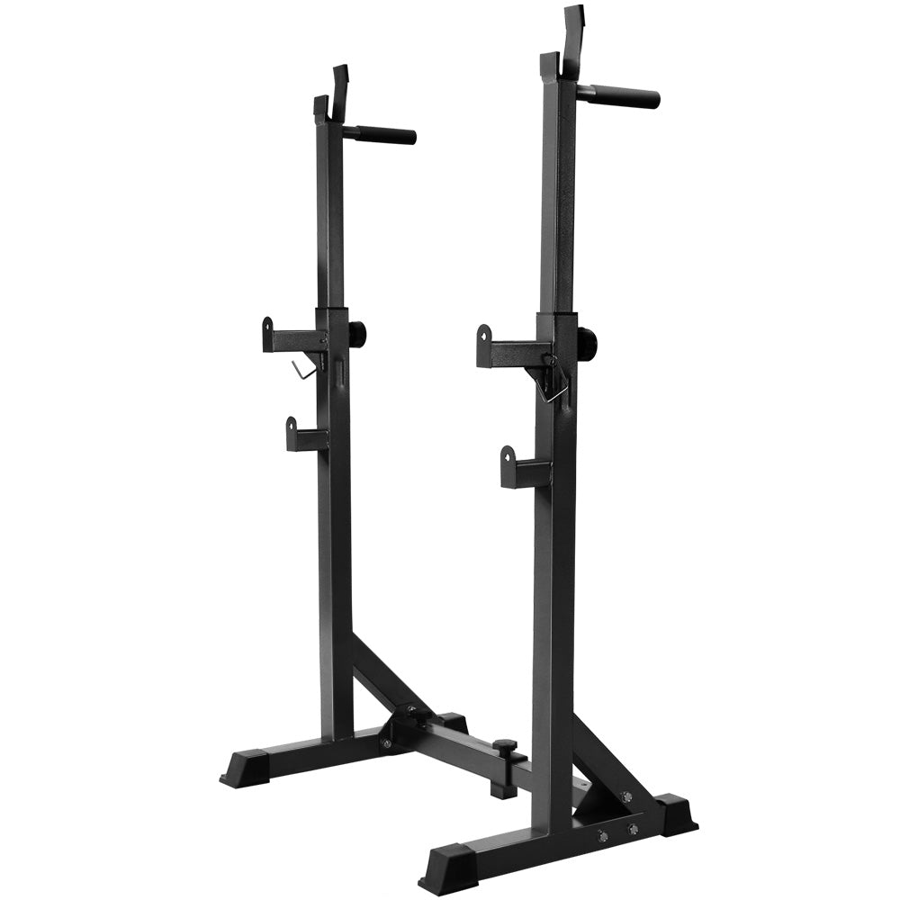 Everfit Hantelbank Verstellbares Kniebeugeregal Heim-Fitnessgeräte 300 kg