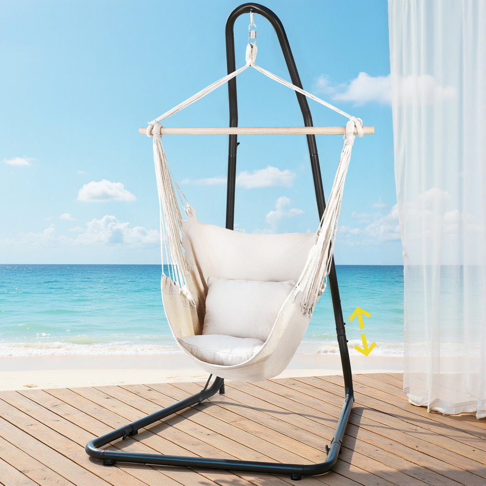 Gardeon Hammock Chair with Heavy Duty Steel Stand