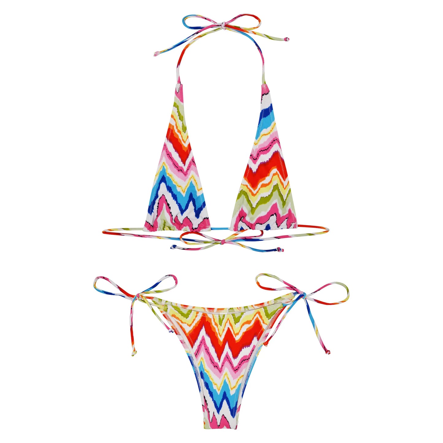 Liu Ming Custom Printed Summer Women Sexy Push up Printed Brazilian Swimwear String Bikini Set Swimsuit Thong Bathing Suit