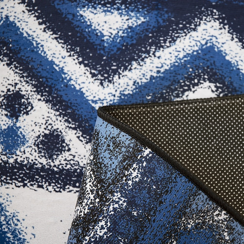 200x300cm Large Floor Blue Ethnic Rug β Modern Area Carpet for Bedroom & Lounge