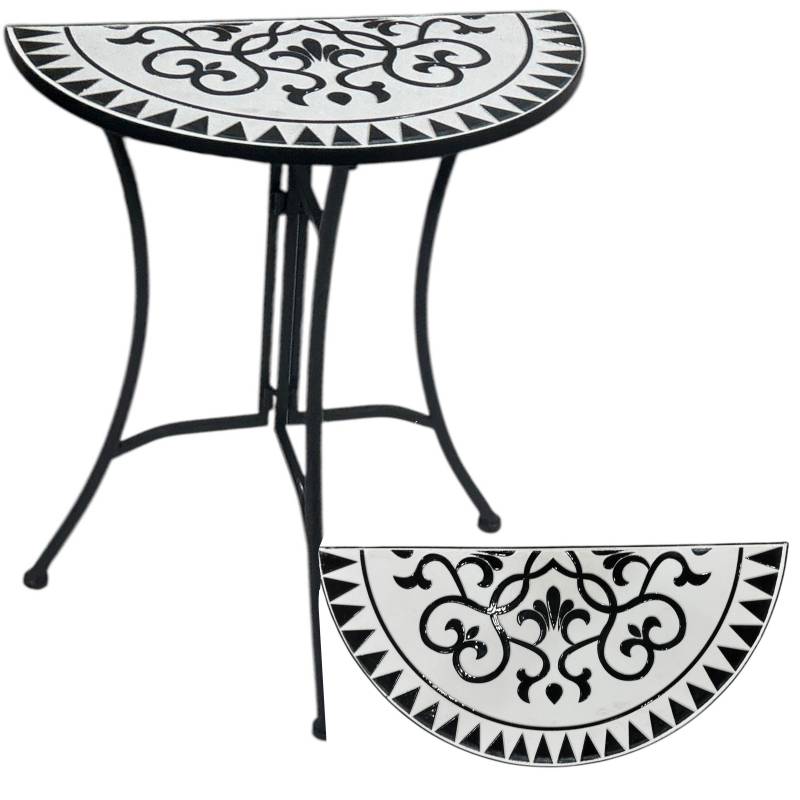 Persian Outdoor Half Round Table 69cm