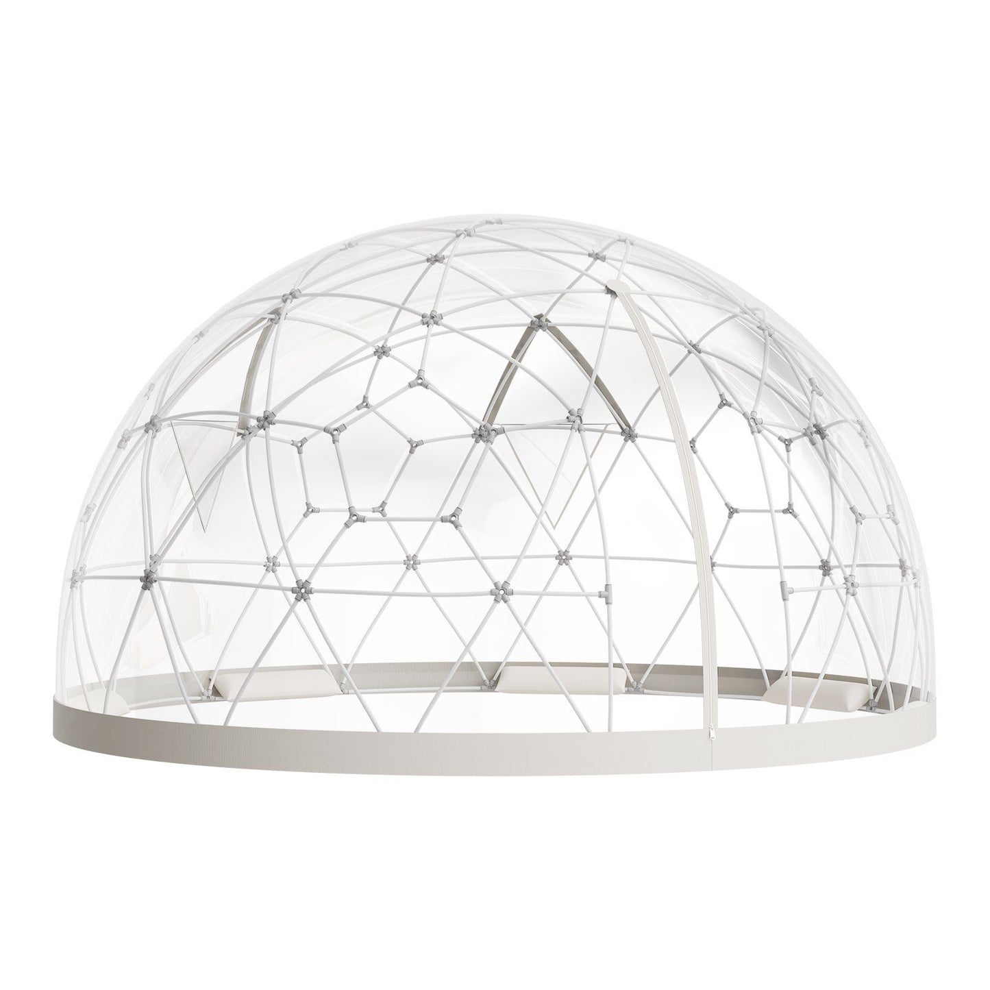 Garden Dome Tent, 3.6 x 2.2 m Outdoor Clear Bubble Tent for 4-7 Person