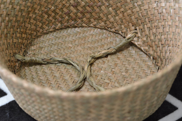 Hand-woven Flowerpot, Straw Woven Storage Basket, Garden Rattan Ornaments