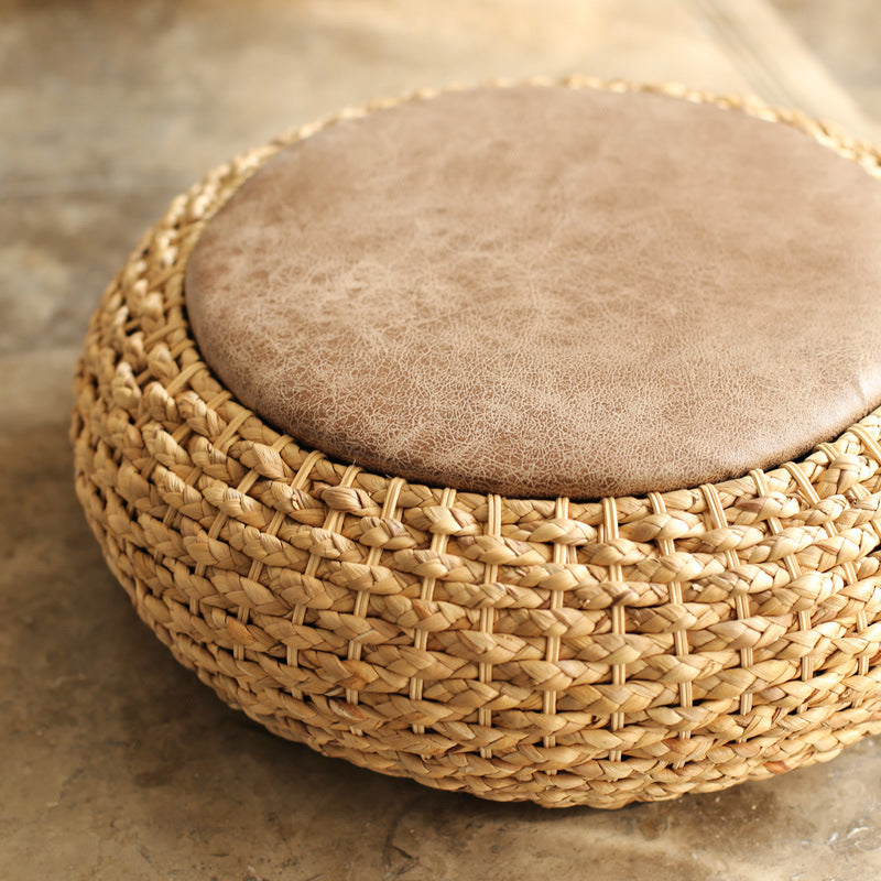 Rattan Woven Futon Cushion Thickened Round