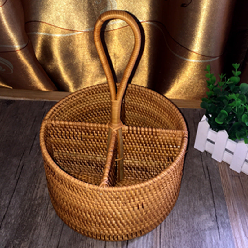 Rattan Woven Sundries Sorting And Sorting Box Storage Box