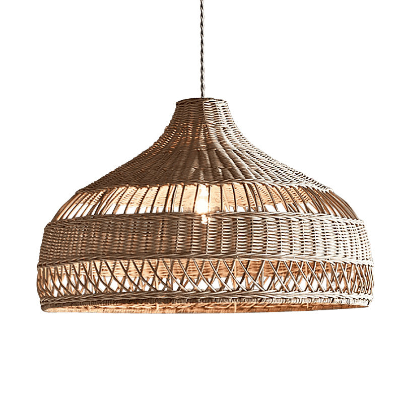 Art Japanese Zen Rattan Chandelier