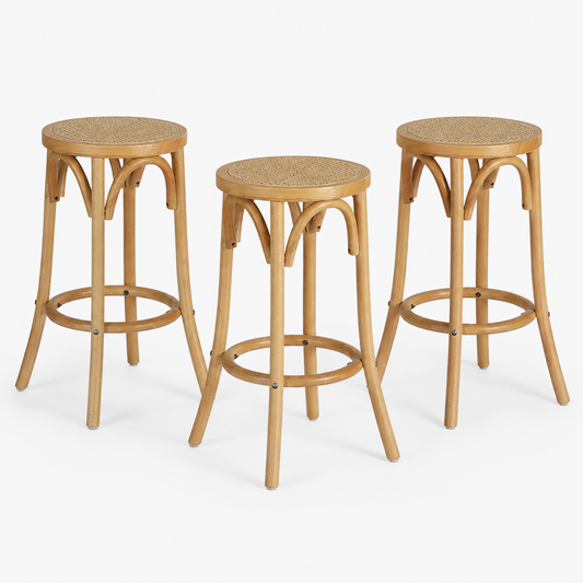Artiss Barhocker 3er Set Küchenhocker Holz Barhocker Esszimmerstuhl 65cm