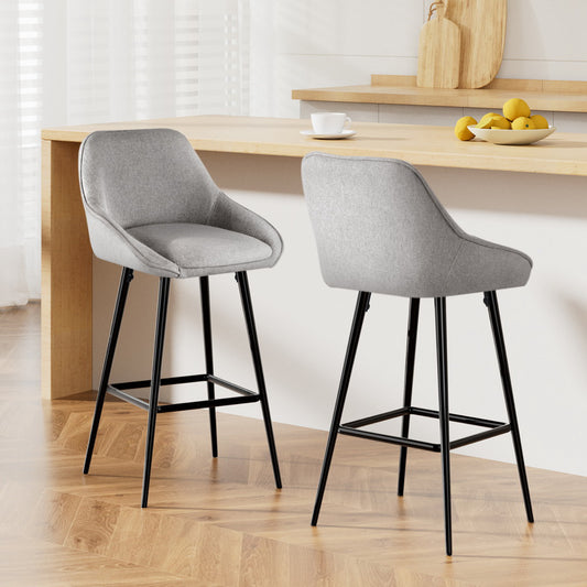 Artiss 2x Barhocker, gepolstert, Thekenhocker, Küchenstühle