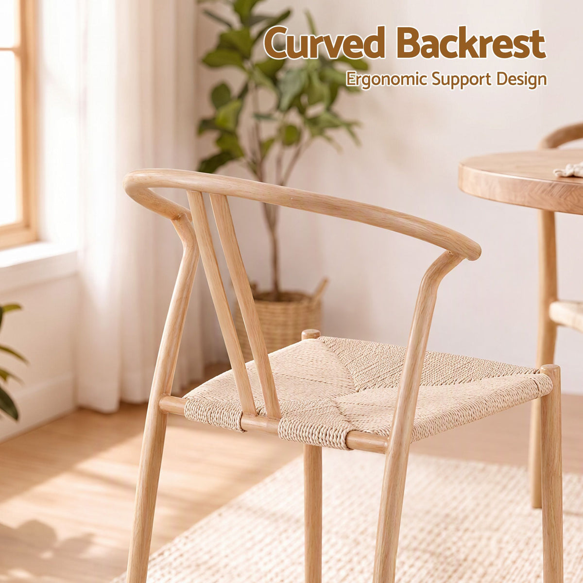 Artiss Dining Chairs Set of 6, Accent Chair for Living Room & Balcony Double Slat Back