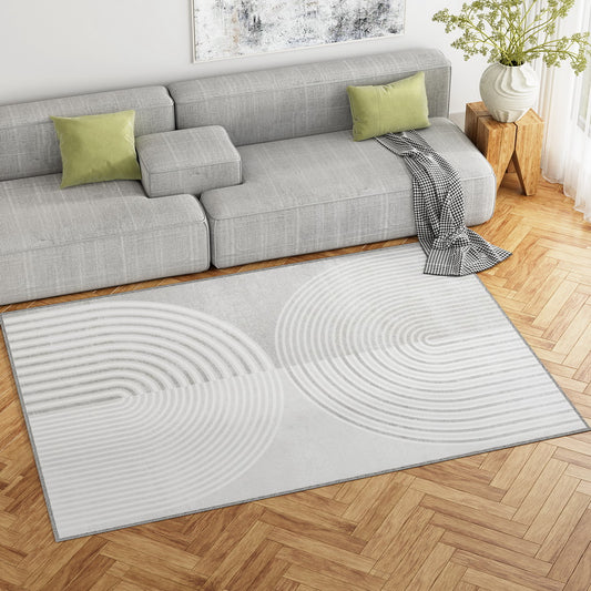 Artiss Rug 160x230cm Area Rug Washable Mat Large Carpet Faux Rabbit Fur Cyril