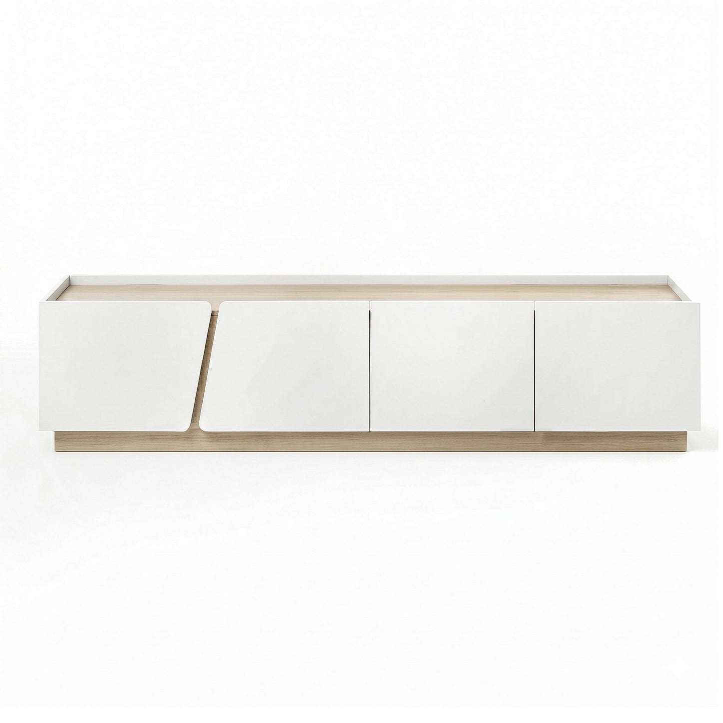 Artiss 180cm TV Unit Storage Cabinet Living Room White & Pine