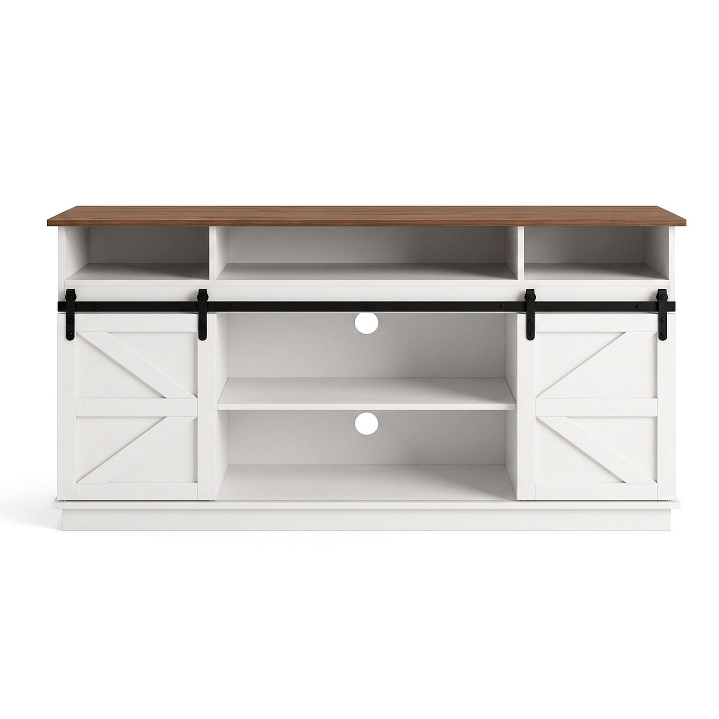 Artiss Buffet Sideboard Cabinet 150cm 3-Tier Kitchen Storage Sliding Doors White