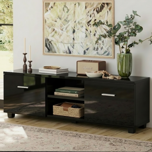 Artiss Entertainment Unit TV Cabinet 140cm Black Jim
