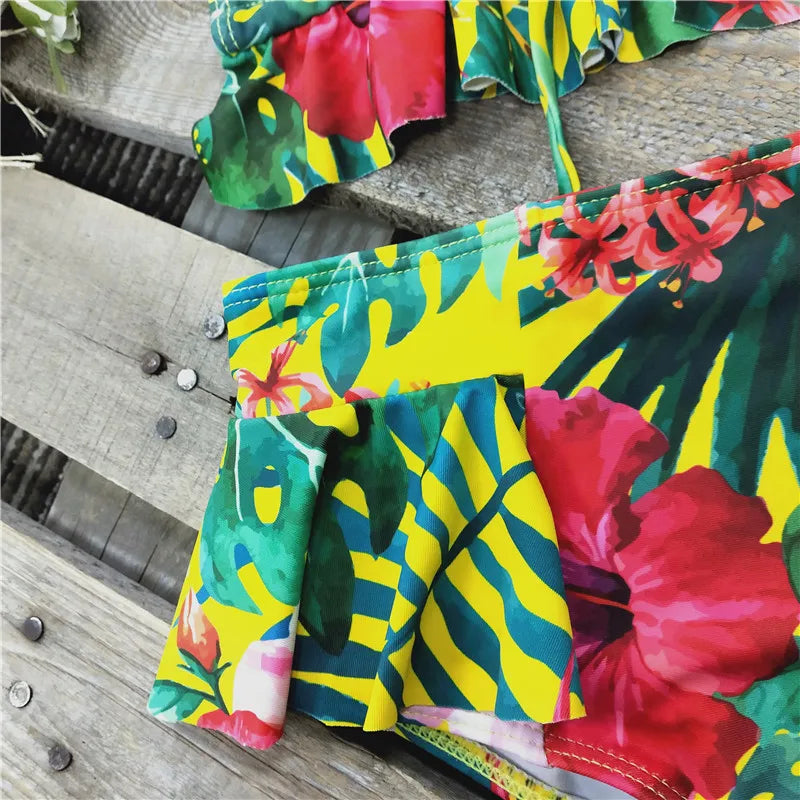 Sexy Brazilian Bikinis Women Swimsuit Padded Swimwear Halter Bikini Set Push Up Beach Wear Bathing Suit Swimming Maillot