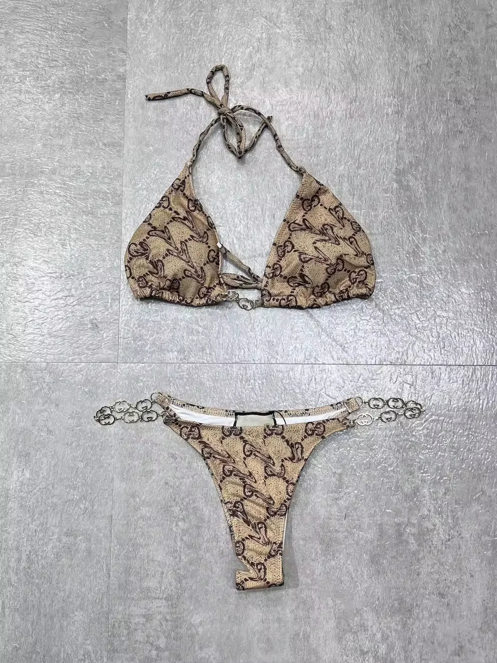 Customized Brand Swimsuit Designer Designs Sexy Women's Bikini Triangle Top