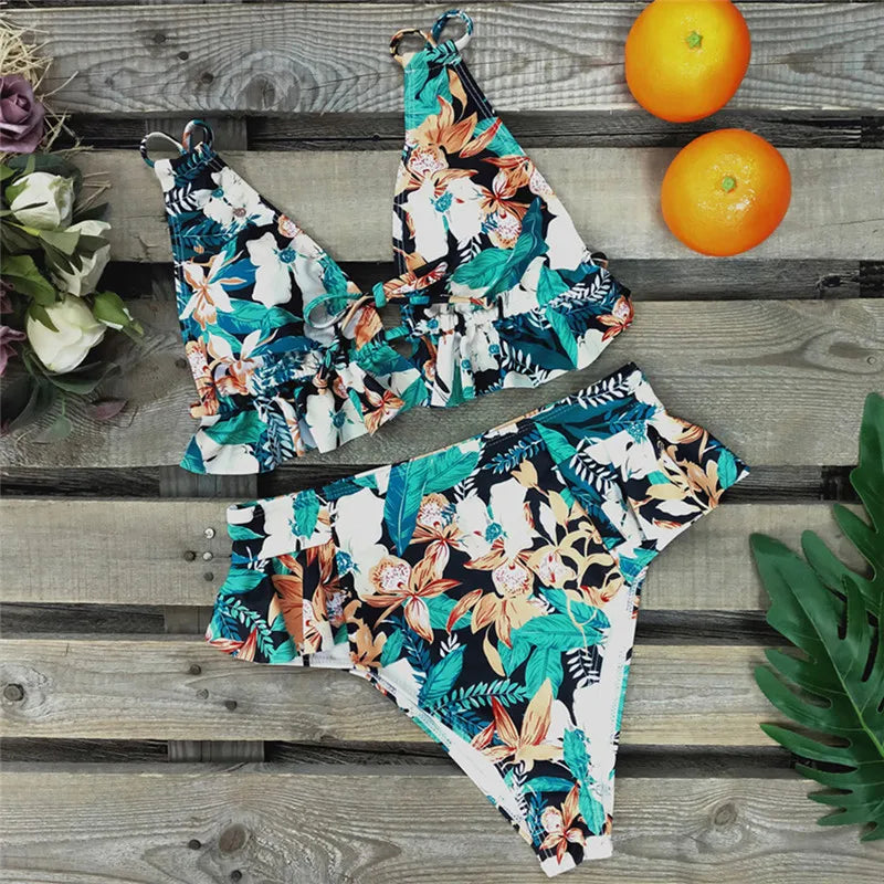 Sexy Brazilian Bikinis Women Swimsuit Padded Swimwear Halter Bikini Set Push Up Beach Wear Bathing Suit Swimming Maillot