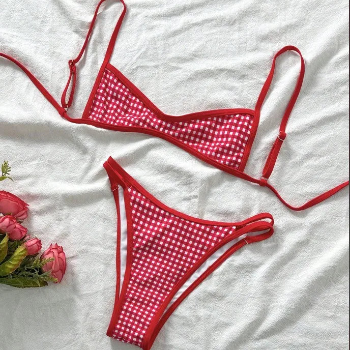 Sexy Micro Bikini Women Swimsuit 2026 Trend Two-piece Thong Bikini Set Lace up Beach Wear Female Swimwear for Woman Bathing Suit