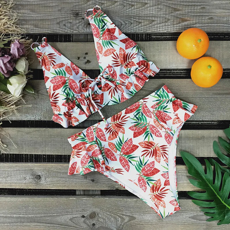Sexy Brazilian Bikinis Women Swimsuit Padded Swimwear Halter Bikini Set Push Up Beach Wear Bathing Suit Swimming Maillot
