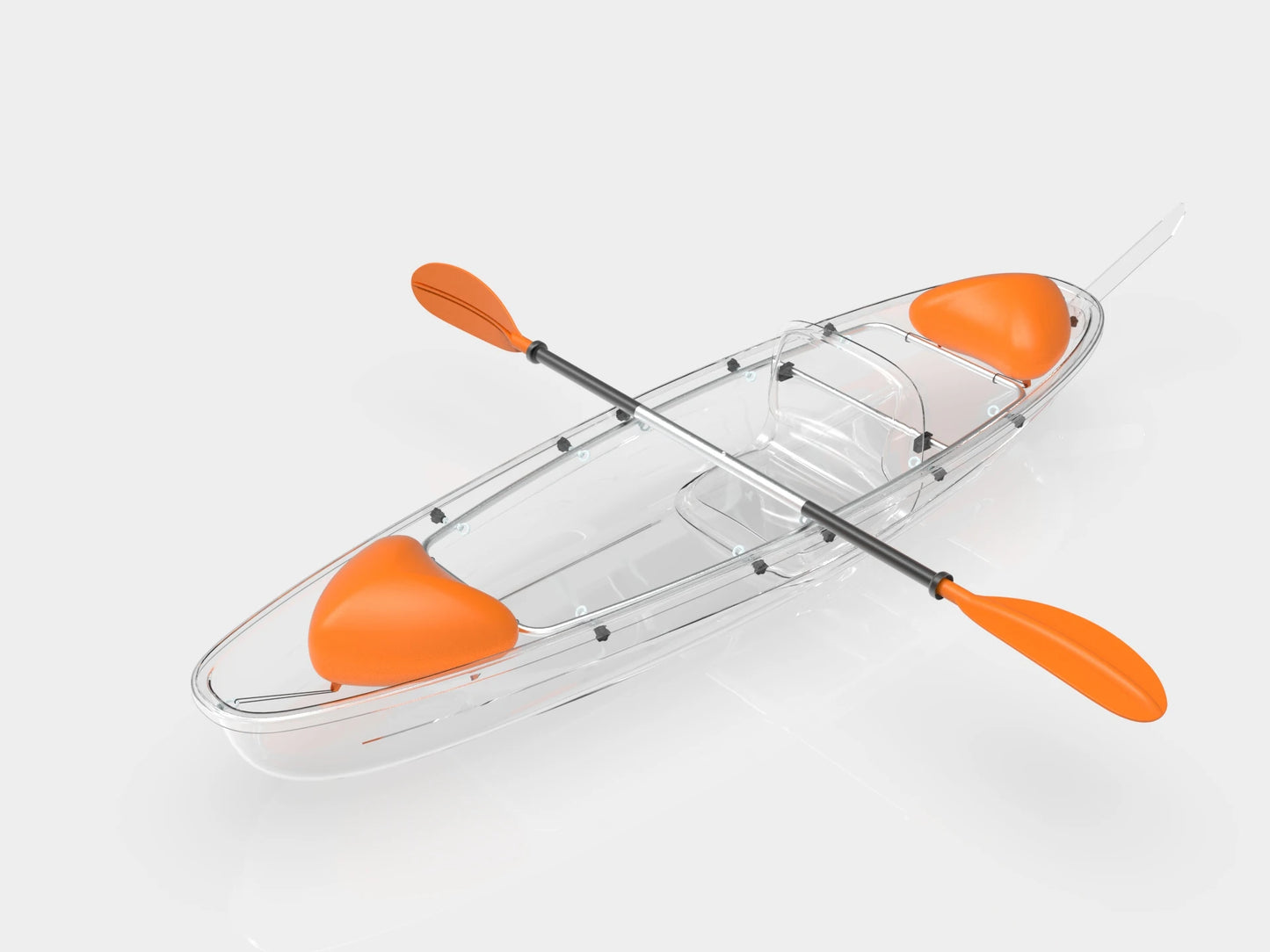 Durchsichtiges starres Polycarbonat-Kajak