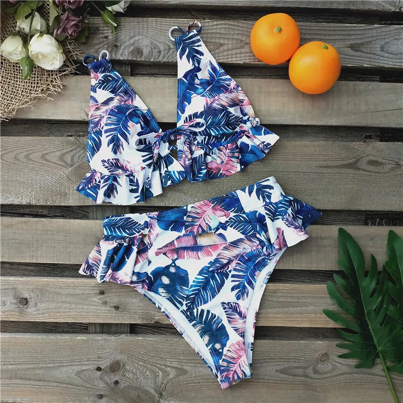 Sexy Brazilian Bikinis Women Swimsuit Padded Swimwear Halter Bikini Set Push Up Beach Wear Bathing Suit Swimming Maillot