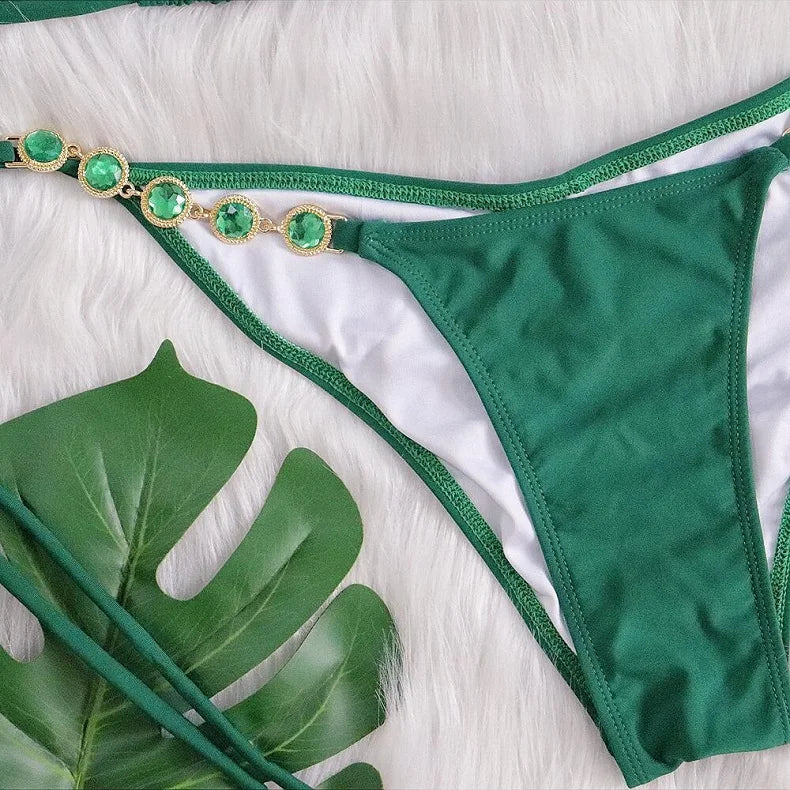 Solid colour Summer Bikini Set