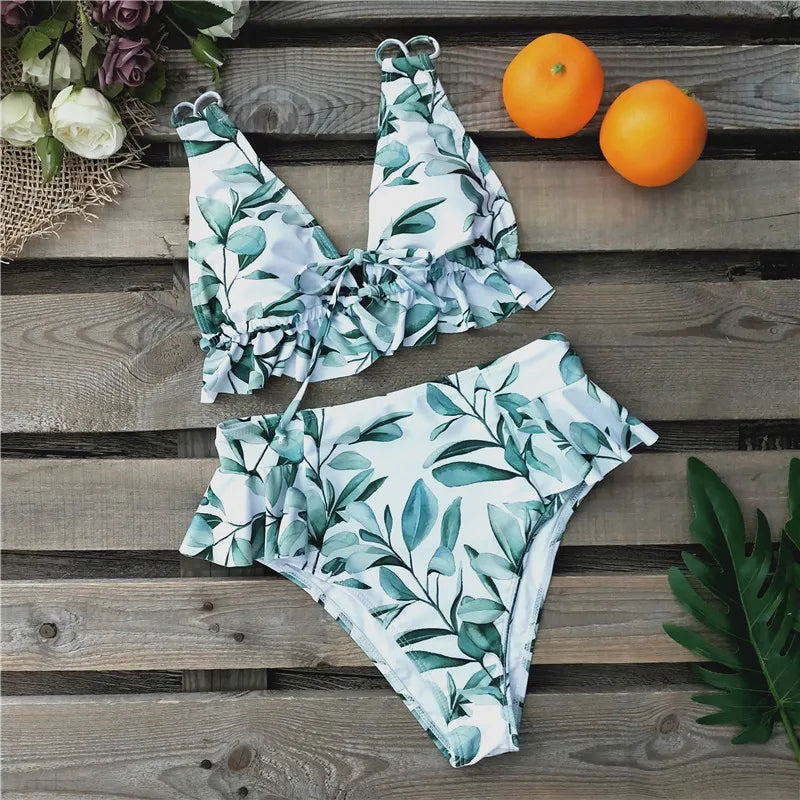 Sexy Brazilian Bikinis Women Swimsuit Padded Swimwear Halter Bikini Set Push Up Beach Wear Bathing Suit Swimming Maillot