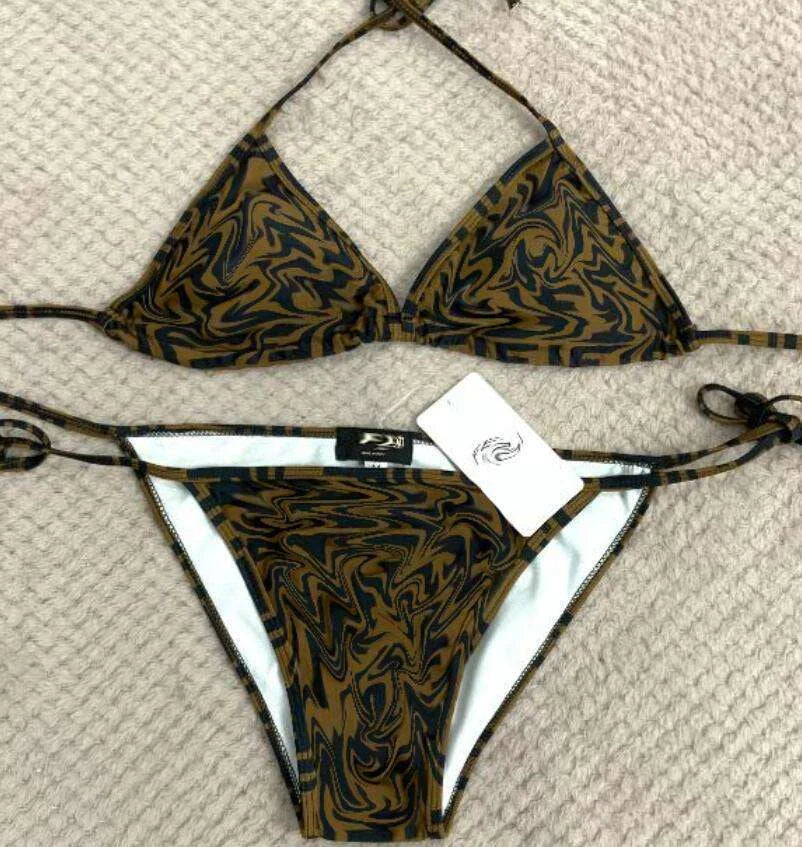 Customized Brand Swimsuit Designer Designs Sexy Women's Bikini Triangle Top