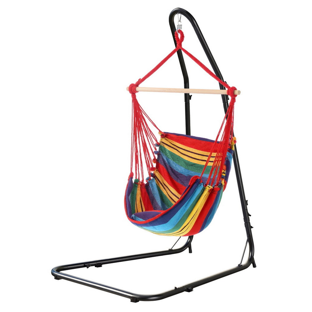 Gardeon Hammock Chair with Heavy Duty Steel Stand