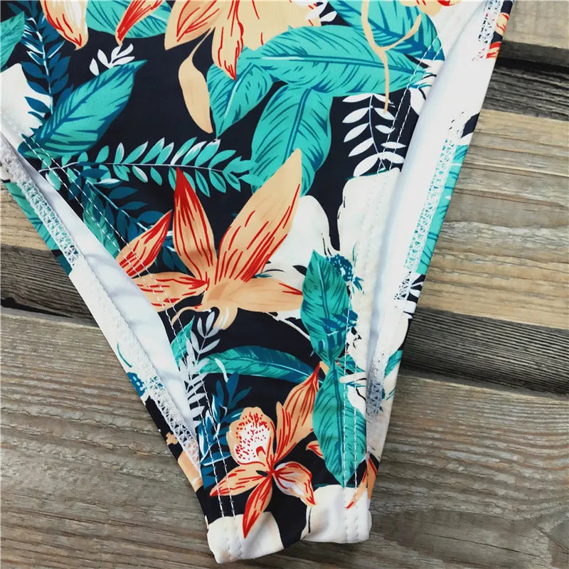 Sexy Brazilian Bikinis Women Swimsuit Padded Swimwear Halter Bikini Set Push Up Beach Wear Bathing Suit Swimming Maillot