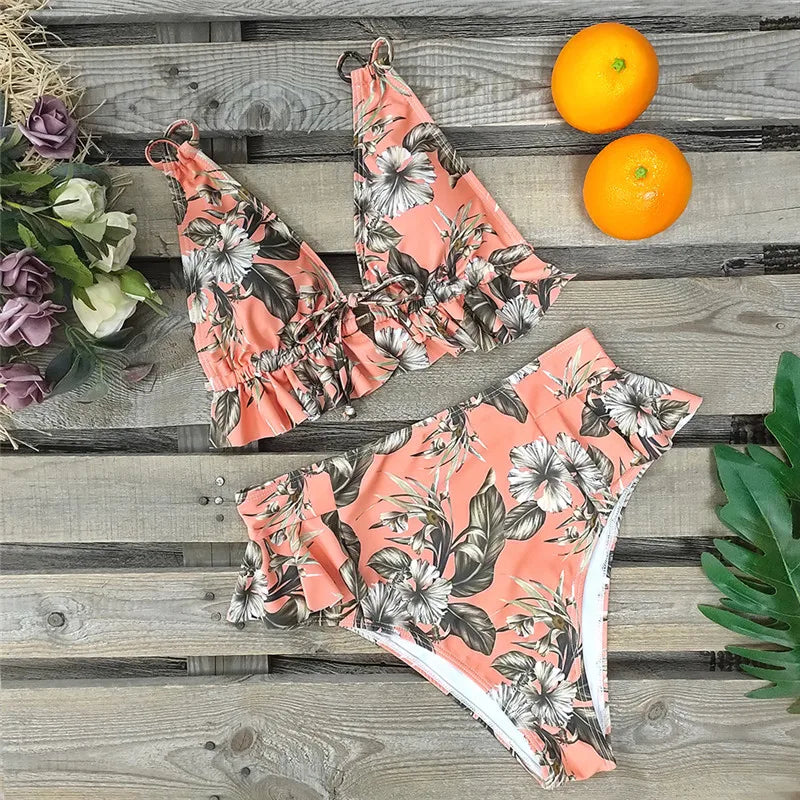 Sexy Brazilian Bikinis Women Swimsuit Padded Swimwear Halter Bikini Set Push Up Beach Wear Bathing Suit Swimming Maillot
