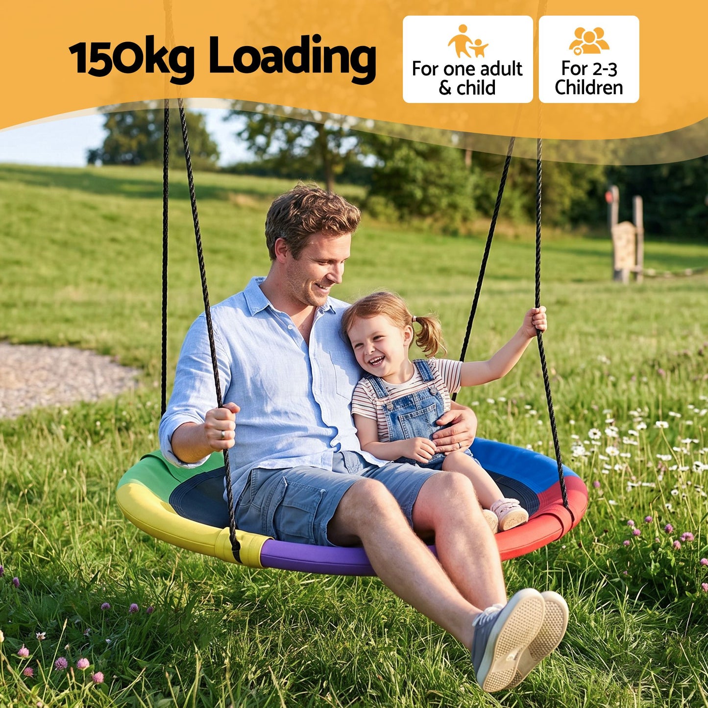 Gardeon Tree Swing Hammock 100cm for Backyard Porch Outside Playground