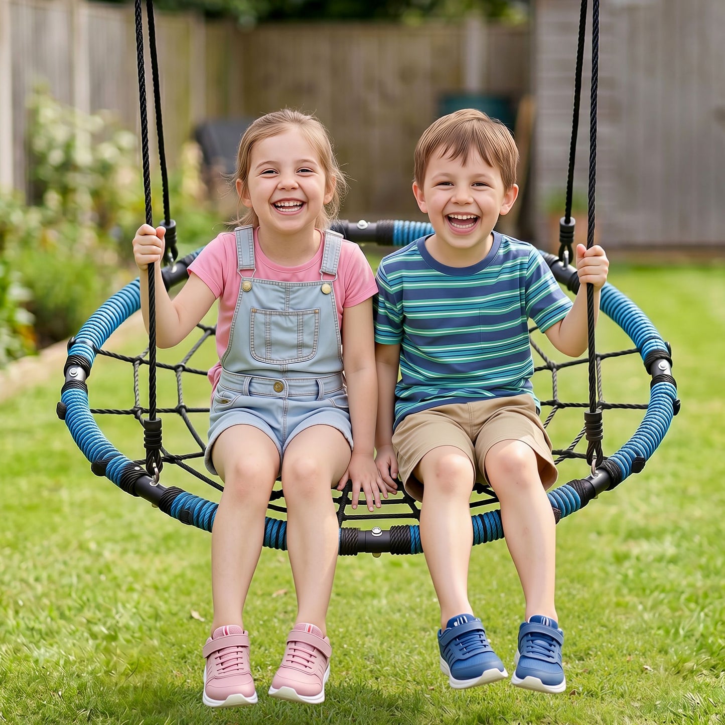 Gardeon Tree Swing Net Hammock 98.5cm for Backyard Porch Outside Playground