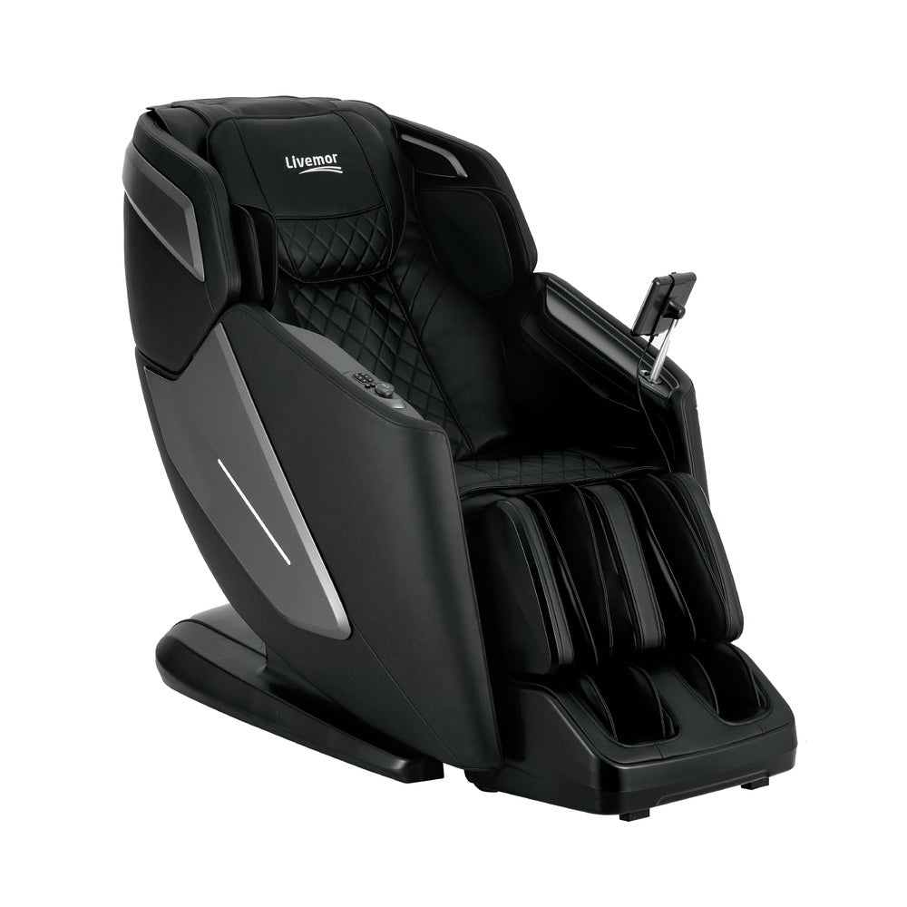 Livemor 4D Massage Chair Recliner SL Track Full Body Zero Gravity Massager Heated AI Body Scan REILY