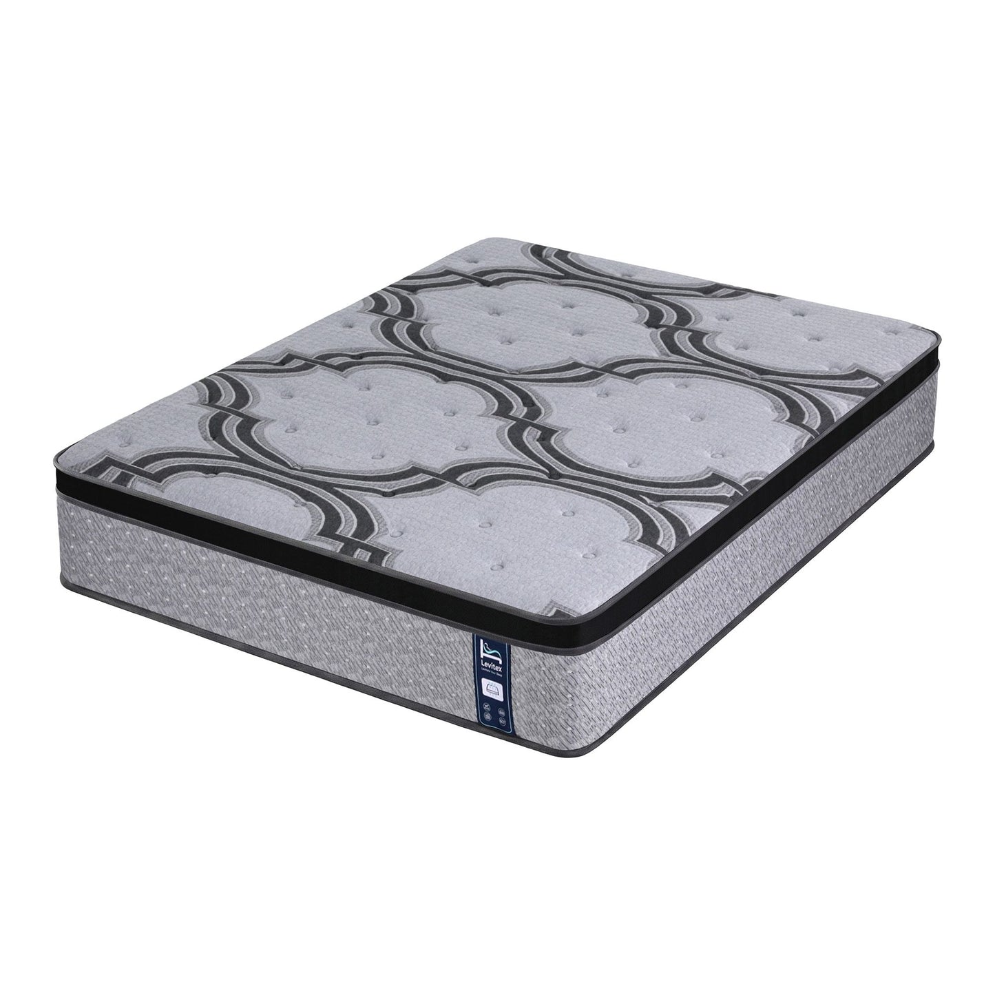 Levitex 5-Zone Pocket Spring Mattress with Latex & Memory Foam 7.5 Firm Hybrid Mattress for Extra Lumbar & Shoulder Support 34 cm Thickness Queen