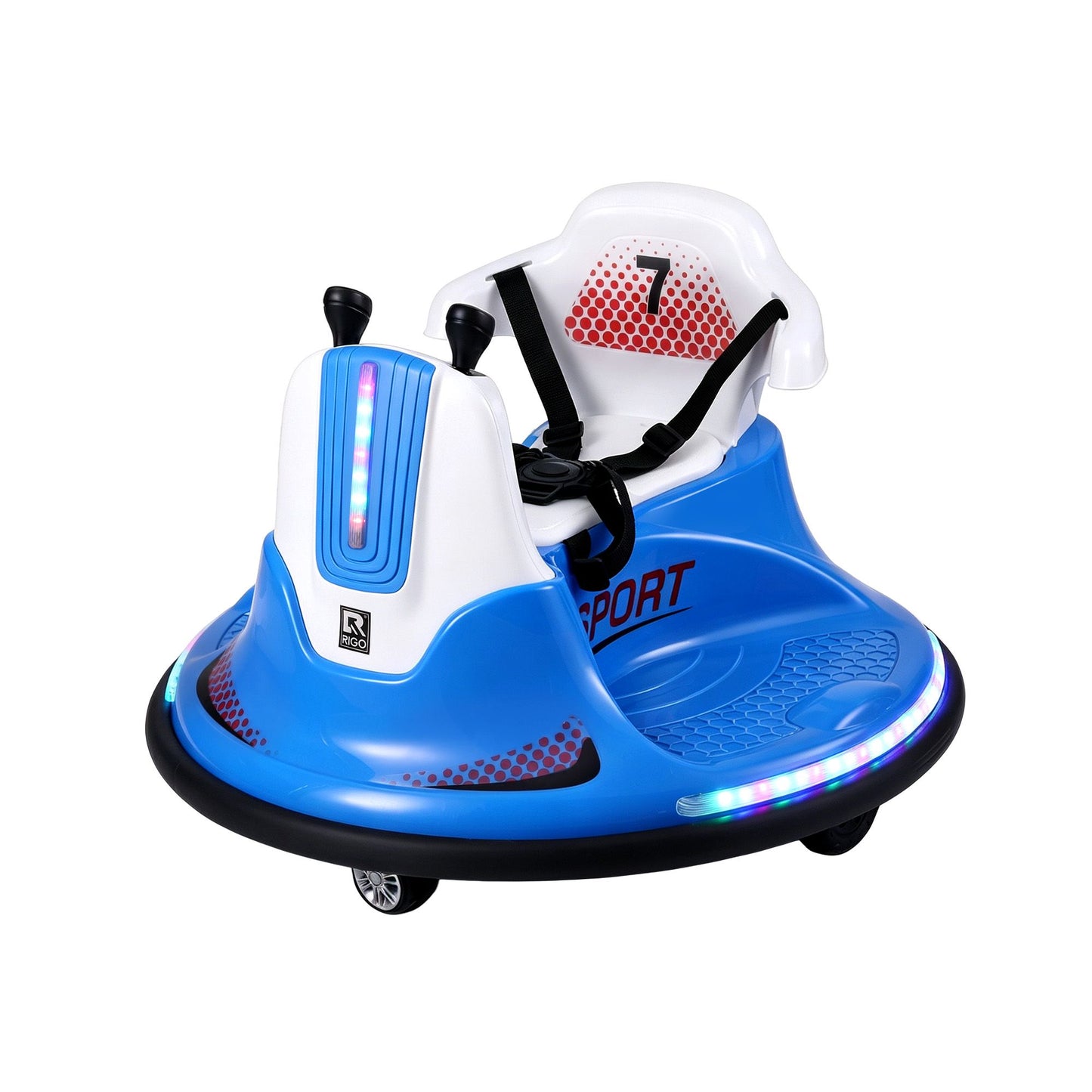 Rigo Ride-on Cars Kinder-Bumper 12V Ride-on Spielzeug Kleinkind Fernbedienung Blau