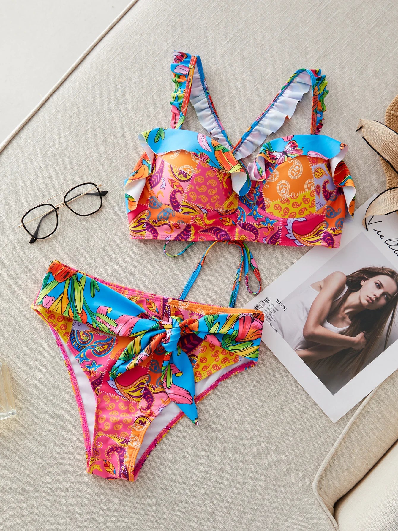 Sexy Brazilian Bikinis Women Swimsuit Padded Swimwear Halter Bikini Set Push Up Beach Wear Bathing Suit Swimming Maillot