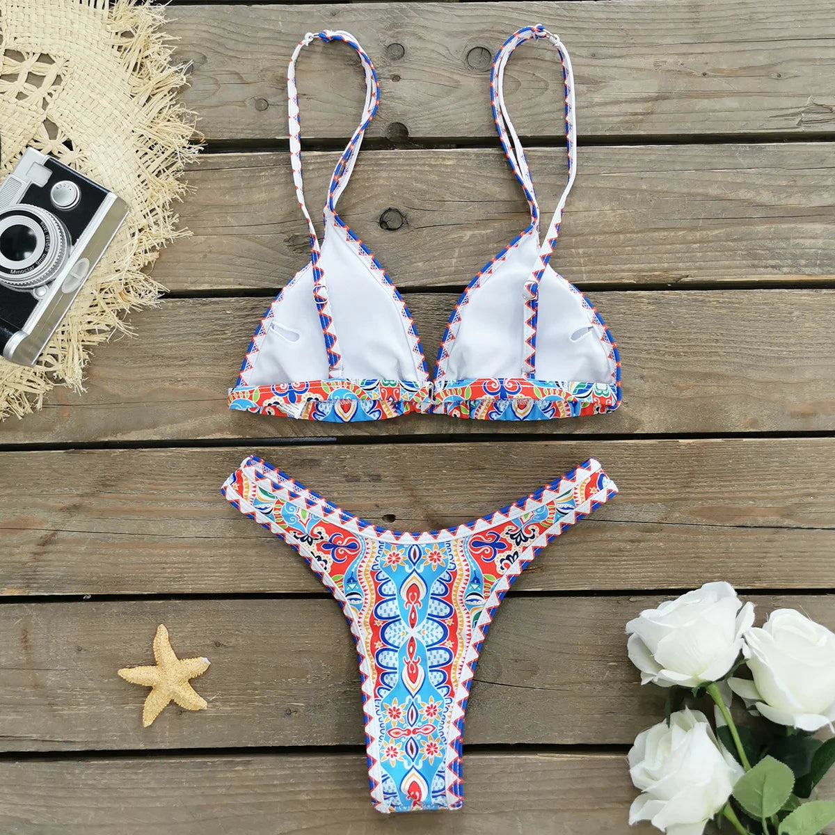Sexy Brazilian Bikinis Women Swimsuit Padded Swimwear Halter Bikini Set Push Up Beach Wear Bathing Suit Swimming Maillot