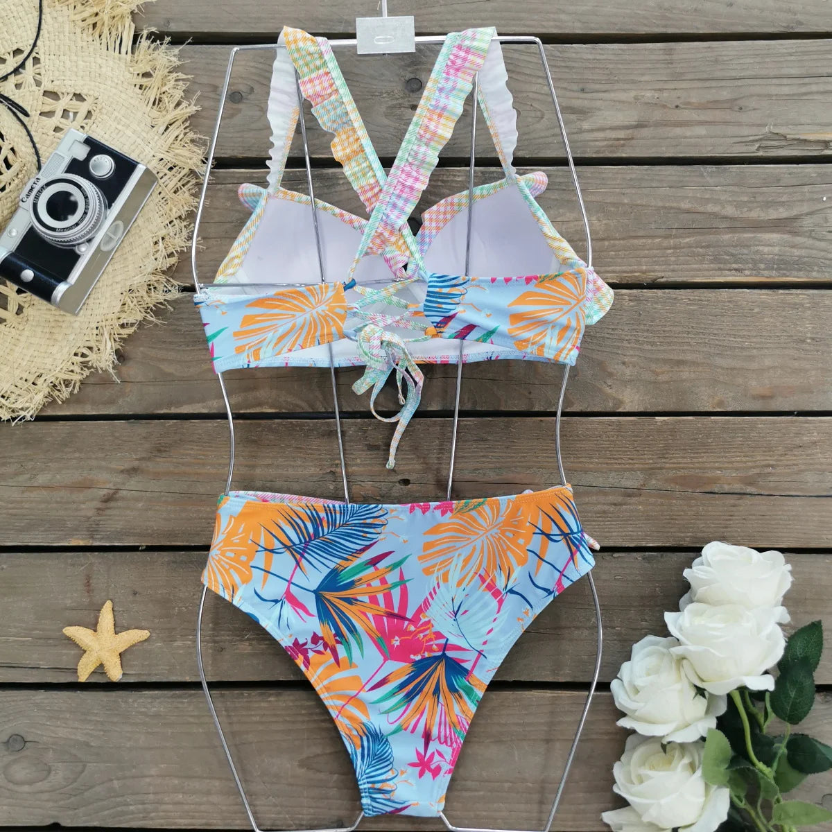 Sexy Brazilian Bikinis Women Swimsuit Padded Swimwear Halter Bikini Set Push Up Beach Wear Bathing Suit Swimming Maillot