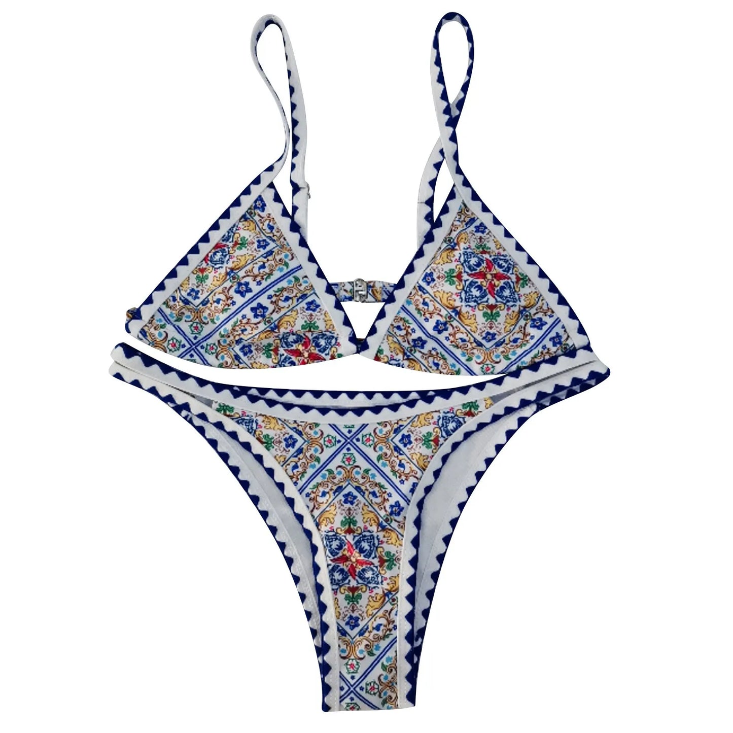 Swimwear Plus Size Women Ladies Printed Push Up Hollow Low Cut Swimsuit Beachwear Split Swimsuit Trajes De BañO 2025 Mujer