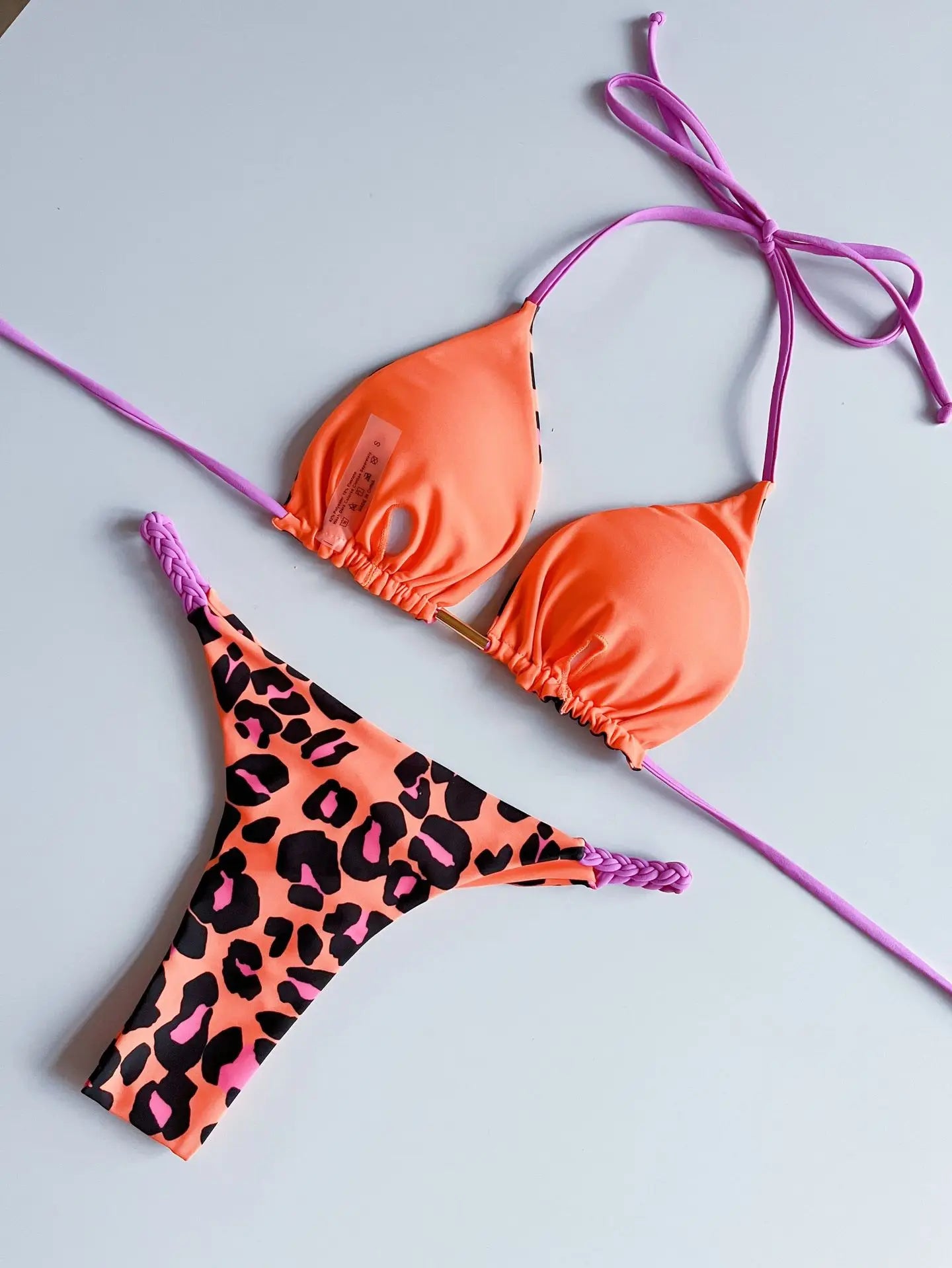 brazilian lace up push up bikini set micro swimwear designer tassels swimsuit beachwear outfit bathing suit women