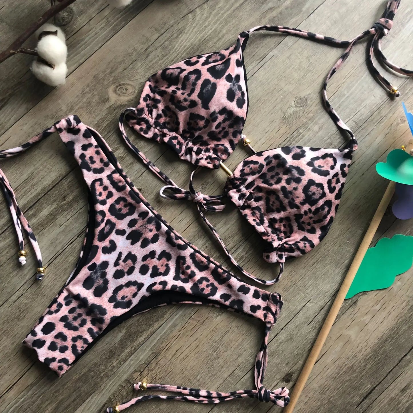 brazilian lace up push up bikini set micro swimwear designer tassels swimsuit beachwear outfit bathing suit women