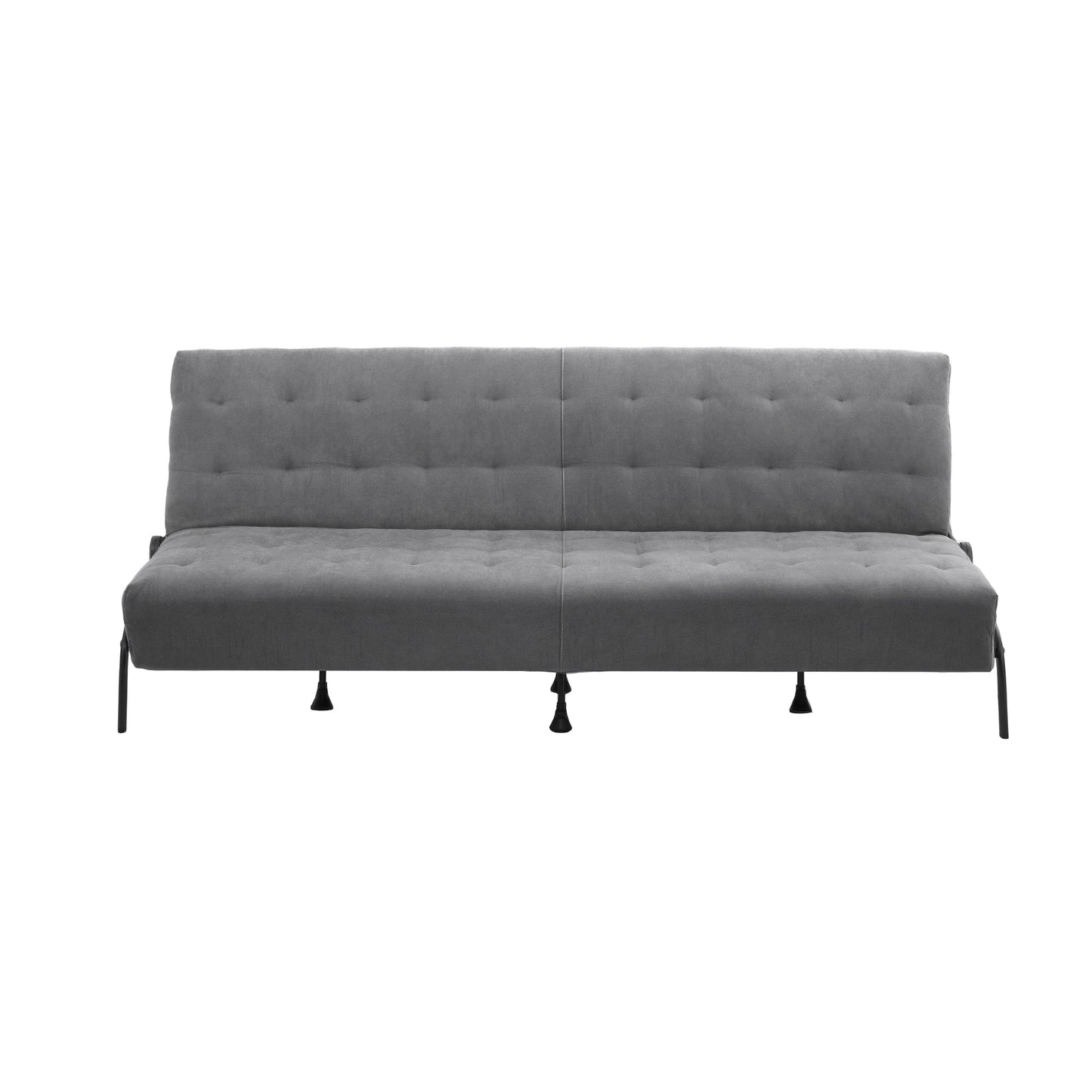 Artiss Sofa Bed, 1.9m 3-Seater Soft Innerspring Adjustable Couch Futon Chair for Apartment Dorm Living Room Office Study Bedroom, Grey