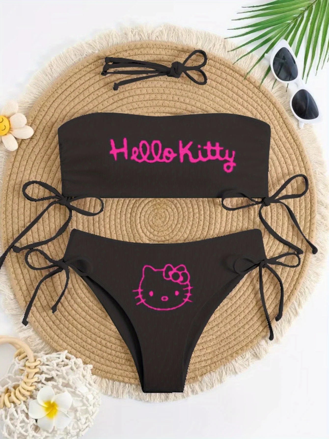 Hello Kitty Print Two-piece Swimsuit - Kids
