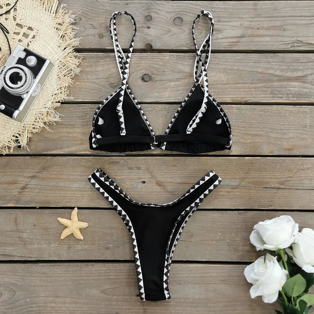 Sexy Brazilian Bikinis Women Swimsuit Padded Swimwear Halter Bikini Set Push Up Beach Wear Bathing Suit Swimming Maillot