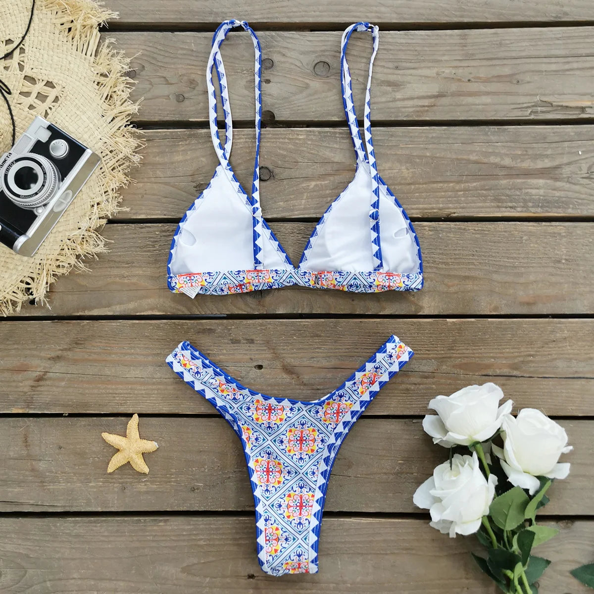 Sexy Brazilian Bikinis Women Swimsuit Padded Swimwear Halter Bikini Set Push Up Beach Wear Bathing Suit Swimming Maillot