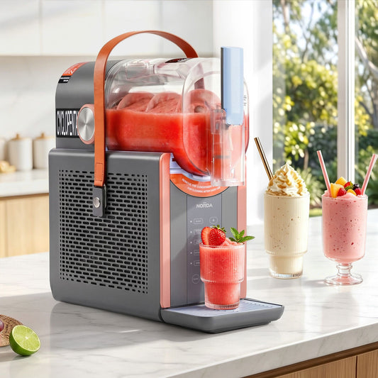 NORDA 2L Slushie Machine Frozen Drink Maker Ice Cream Maker Countertop Grey