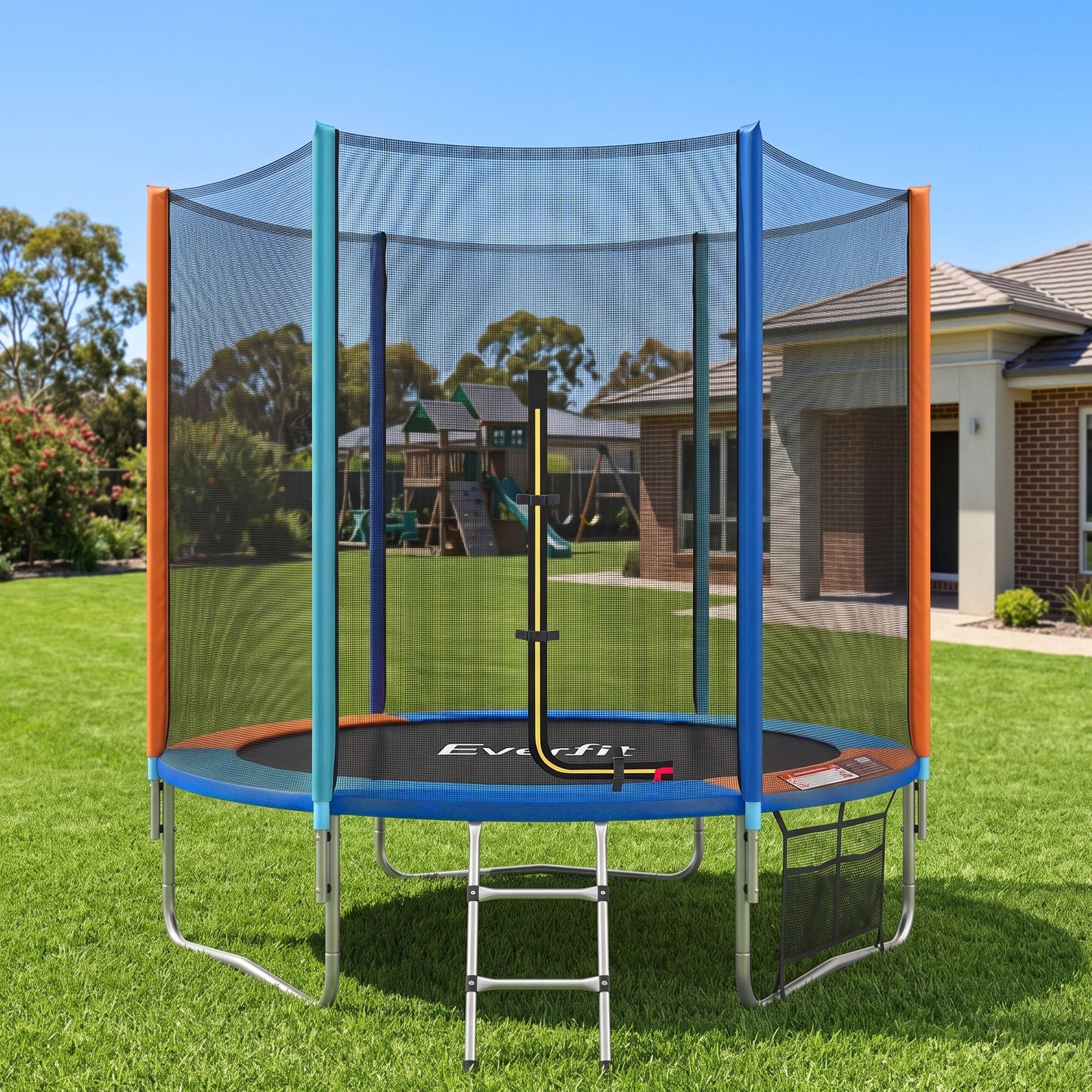 Everfit 6FT Kids Trampoline Rebounder with Enclosure Net Storage Bag