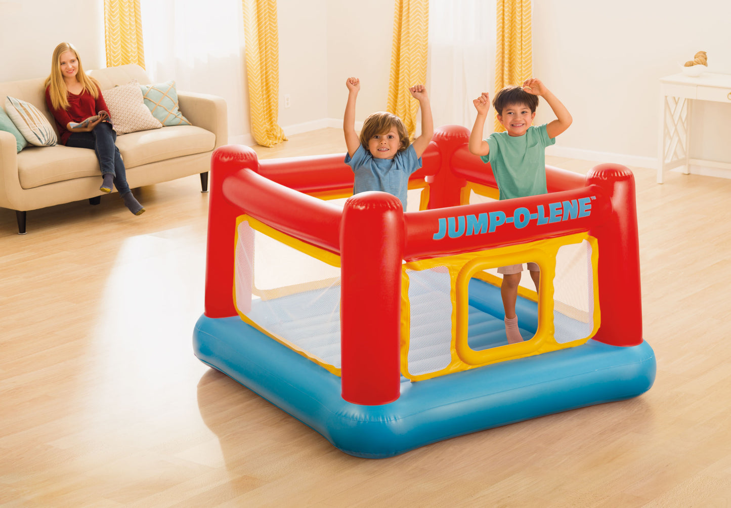 Intex Jump-O-Lene Inflatable Bouncer Play House 48260