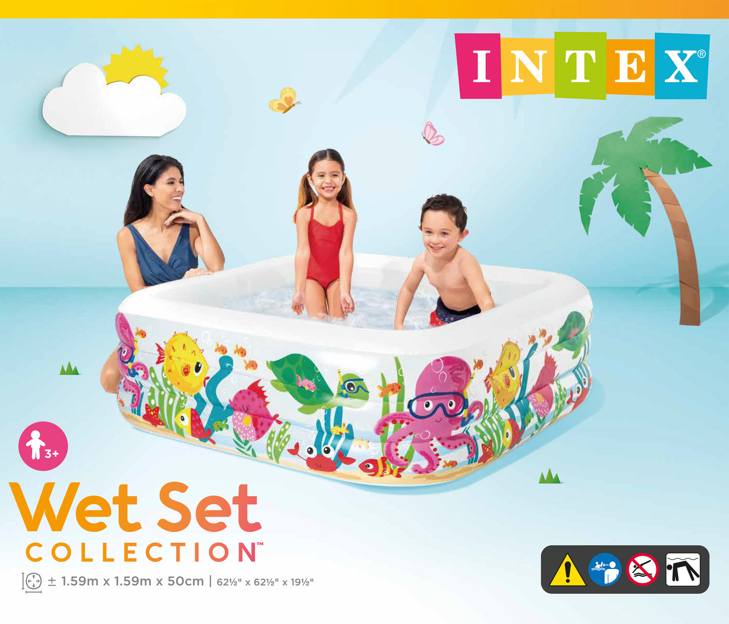 INTEX Sea Aquarium Pool 159cm x 159cm x 50cm 57471